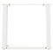 vidaXL Coffee Table Legs U-Shaped 2 pcs White 50x(42-43) cm Steel