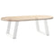 vidaXL Coffee Table Legs U-Shaped 2 pcs White 50x(42-43) cm Steel