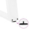 vidaXL Coffee Table Legs U-Shaped 2 pcs White 50x(42-43) cm Steel