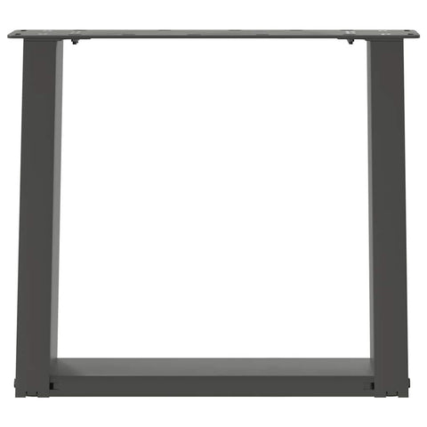 vidaXL Coffee Table Legs U-Shaped 2 pcs Anthracite 50x(42-43) cm Steel