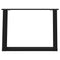 vidaXL Coffee Table Legs U-Shaped 2 pcs Black 60x(42-43) cm Steel
