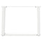 vidaXL Coffee Table Legs U-Shaped 2 pcs White 60x(42-43) cm Steel