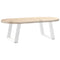 vidaXL Coffee Table Legs U-Shaped 2 pcs White 70x(42-43) cm Steel