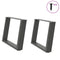 vidaXL Coffee Table Legs U-Shaped 2 pcs Anthracite 70x(42-43) cm Steel
