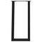 vidaXL Console Table Legs U-Shaped 2 pcs Black 28x(72-73) cm Steel