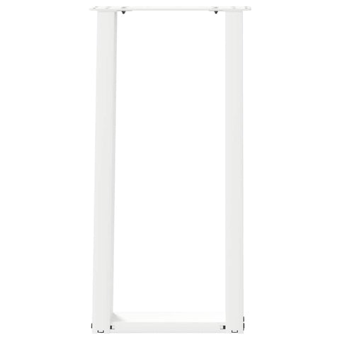 vidaXL Console Table Legs U-Shaped 2 pcs White 28x(72-73) cm Steel
