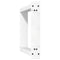vidaXL Console Table Legs U-Shaped 2 pcs White 28x(72-73) cm Steel