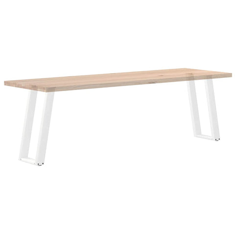 vidaXL Console Table Legs U-Shaped 2 pcs White 28x(72-73) cm Steel