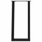 vidaXL Console Table Legs U-Shaped 2 pcs Black 38x(72-73) cm Steel