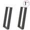vidaXL Console Table Legs U-Shaped 2 pcs Anthracite 38x(72-73) cm Steel