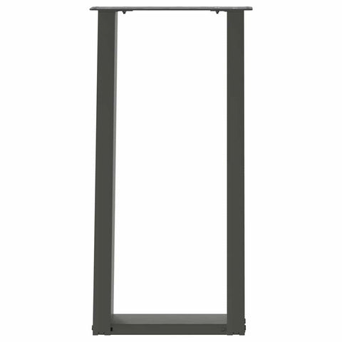 vidaXL Console Table Legs U-Shaped 2 pcs Anthracite 38x(72-73) cm Steel