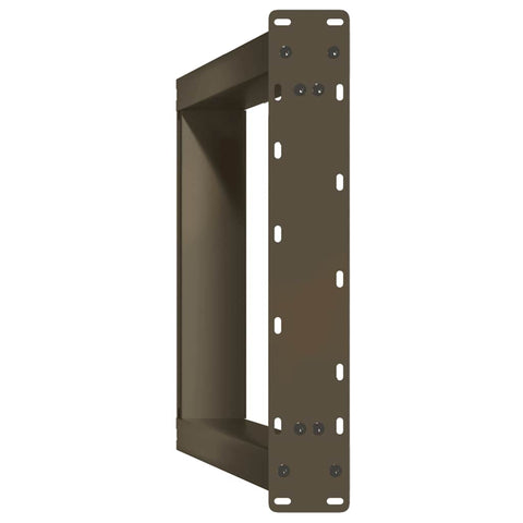 vidaXL Console Table Legs U-Shaped 2 pcs Natural Steel 38x(72-73) cm Steel