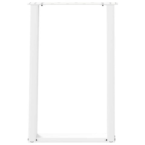 vidaXL Dining Table Legs U-Shaped 2 pcs White 50x(72-73) cm Steel