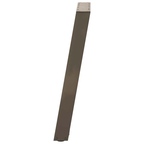 vidXL Dining Table Legs U-Shaped 2 pcs Natural Steel 50x(72-73) cm Steel