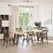 vidXL Dining Table Legs U-Shaped 2 pcs Natural Steel 60x(72-73) cm Steel