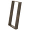 vidXL Dining Table Legs U-Shaped 2 pcs Natural Steel 60x(72-73) cm Steel