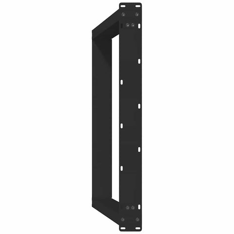 vidaXL Dining Table Legs U-Shaped 2 pcs Black 80x(72-73) cm Steel