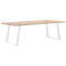 vidXL Dining Table Legs U-Shaped 2 pcs White 80x(72-73) cm Steel