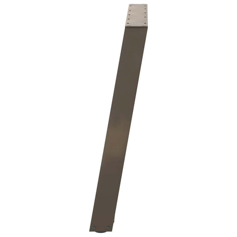 vidXL Dining Table Legs U-Shaped 2 pcs Natural Steel 80x(72-73) cm Steel