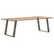 vidXL Dining Table Legs U-Shaped 2 pcs Natural Steel 80x(72-73) cm Steel