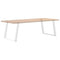 vidXL Dining Table Legs U-Shaped 2 pcs White 90x(72-73) cm Steel