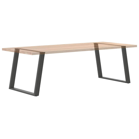 vidaXL Dining Table Legs U-Shaped 2 pcs Anthracite 90x(72-73) cm Steel