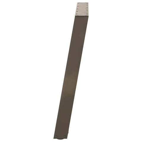 vidaXL Dining Table Legs U-Shaped 2 pcs Natural Steel 90x(72-73) cm Steel