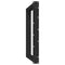 vidXL Dining Table Legs U-Shaped 2 pcs Black 100x(72-73) cm Steel