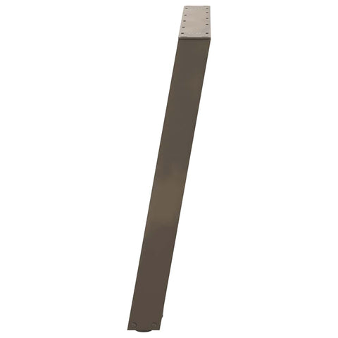 vidXL Dining Table Legs U-Shaped 2 pcs Natural Steel 100x(72-73) cm Steel