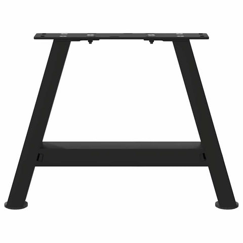 vidaXL Coffee Table Legs A-Shaped 2 pcs Black 30x(30-31) cm Steel