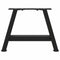 vidaXL Coffee Table Legs A-Shaped 2 pcs Black 30x(30-31) cm Steel