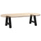 vidaXL Coffee Table Legs A-Shaped 2 pcs Black 30x(30-31) cm Steel