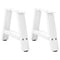 vidaXL Coffee Table Legs A-Shaped 2 pcs White 40x(30-31) cm Steel