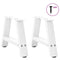 vidaXL Coffee Table Legs A-Shaped 2 pcs White 40x(30-31) cm Steel