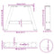 vidaXL Coffee Table Legs A-Shaped 2 pcs White 40x(30-31) cm Steel