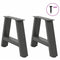 vidaXL Coffee Table Legs A-Shaped 2 pcs Anthracite 40x(30-31) cm Steel