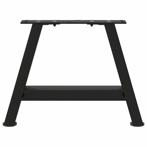 vidaXL Coffee Table Legs A-Shaped 2 pcs Black 50x(30-31) cm Steel