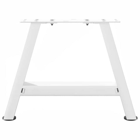 vidaXL Coffee Table Legs A-Shaped 2 pcs White 50x(30-31) cm Steel