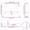 vidaXL Coffee Table Legs A-Shaped 2 pcs White 50x(30-31) cm Steel