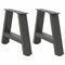 vidaXL Coffee Table Legs A-Shaped 2 pcs Anthracite 50x(30-31) cm Steel