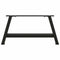 vidaXL Coffee Table Legs A-Shaped 2 pcs Black 60x(30-31) cm Steel