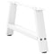 vidaXL Coffee Table Legs A-Shaped 2 pcs White 60x(30-31) cm Steel