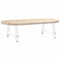 vidaXL Coffee Table Legs A-Shaped 2 pcs White 60x(30-31) cm Steel