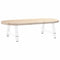 vidaXL Coffee Table Legs A-Shaped 2 pcs White 70x(30-31) cm Steel