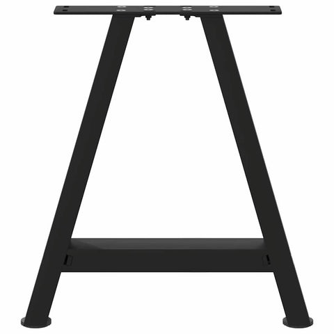 vidaXL Coffee Table Legs A-Shaped 2 pcs Black 38x(42-43) cm Steel