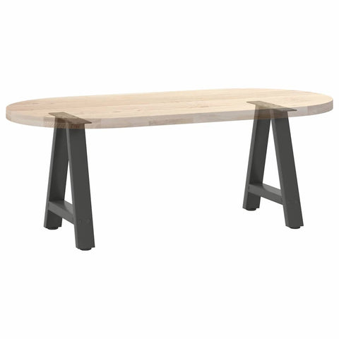 vidaXL Coffee Table Legs A-Shaped 2 pcs Anthracite 38x(42-43) cm Steel
