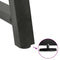vidaXL Coffee Table Legs A-Shaped 2 pcs Anthracite 38x(42-43) cm Steel