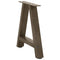 vidaXL Coffee Table Legs A-Shaped 2 pcs 38x(42-43) cm Steel