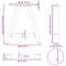 vidaXL Coffee Table Legs A-Shaped 2 pcs 38x(42-43) cm Steel