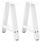 vidaXL Coffee Table Legs A-Shaped 2 pcs White 50x(42-43) cm Steel
